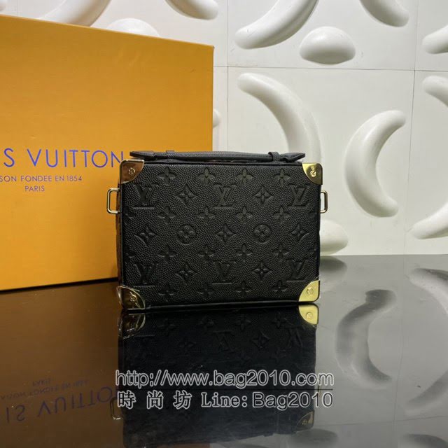 Louis Vuitton新款男包 M57971 路易威登Handle Trunk手袋 Monogram压纹粒面皮革 LV男士盒子包单肩斜挎包  ydh4208